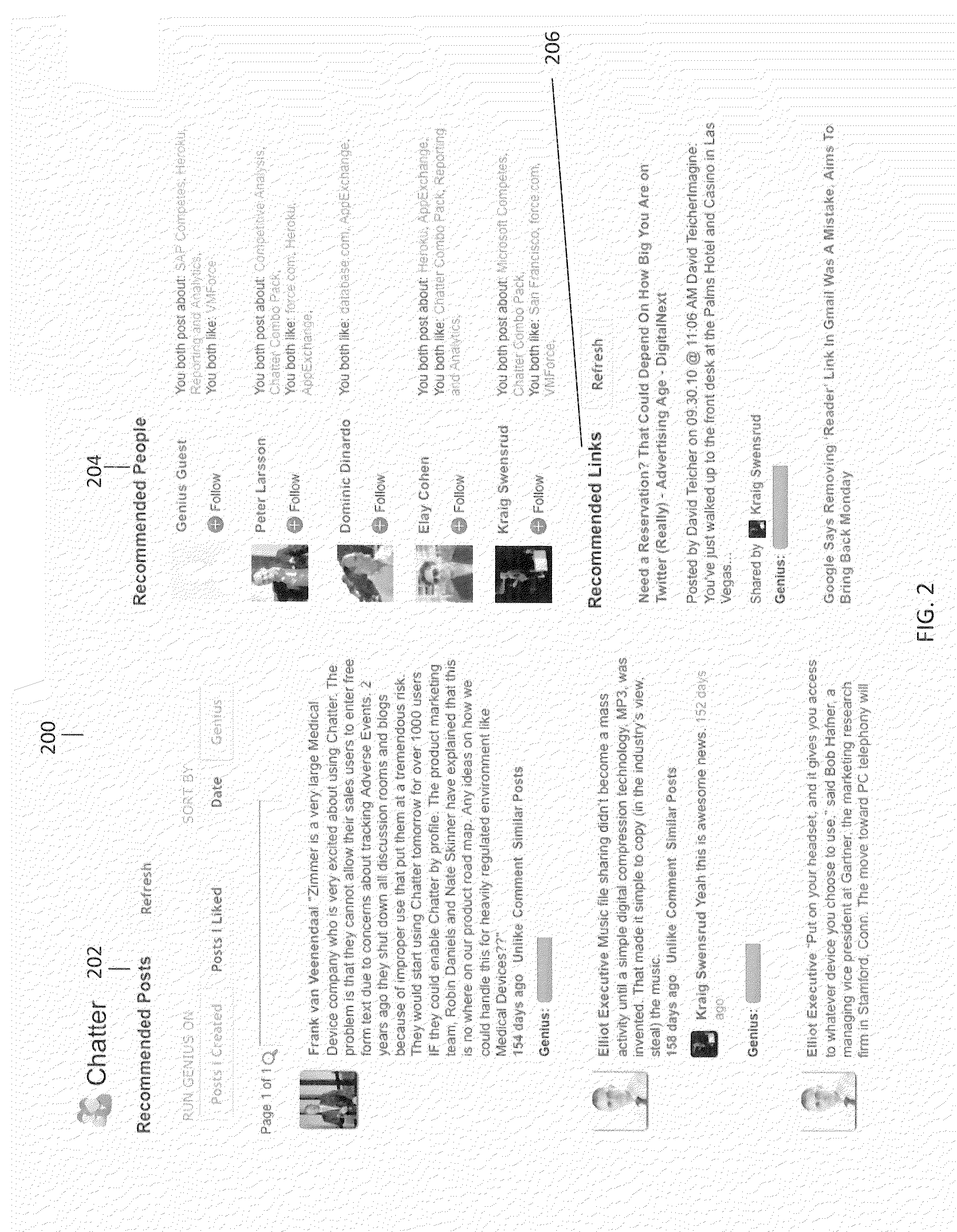 System and method for content-based recommendations for private network users