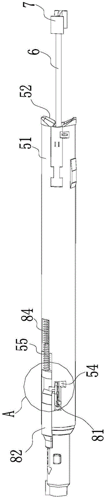 Nail head component and endoscopic surgery suturing and cutting device