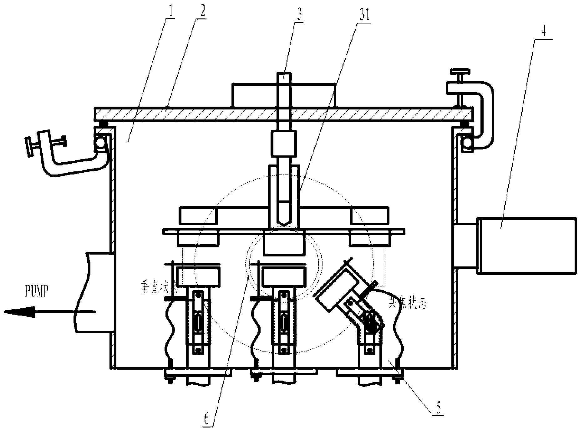 Multifunctional magnetron sputtering film coating device