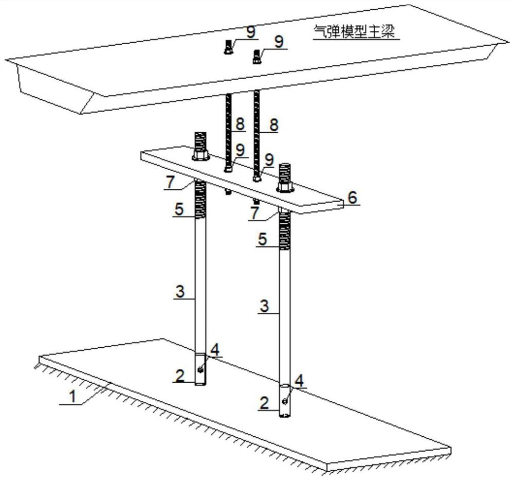 Wind-resistant protection device for outdoor super-large-proportion full-bridge aeroelastic model