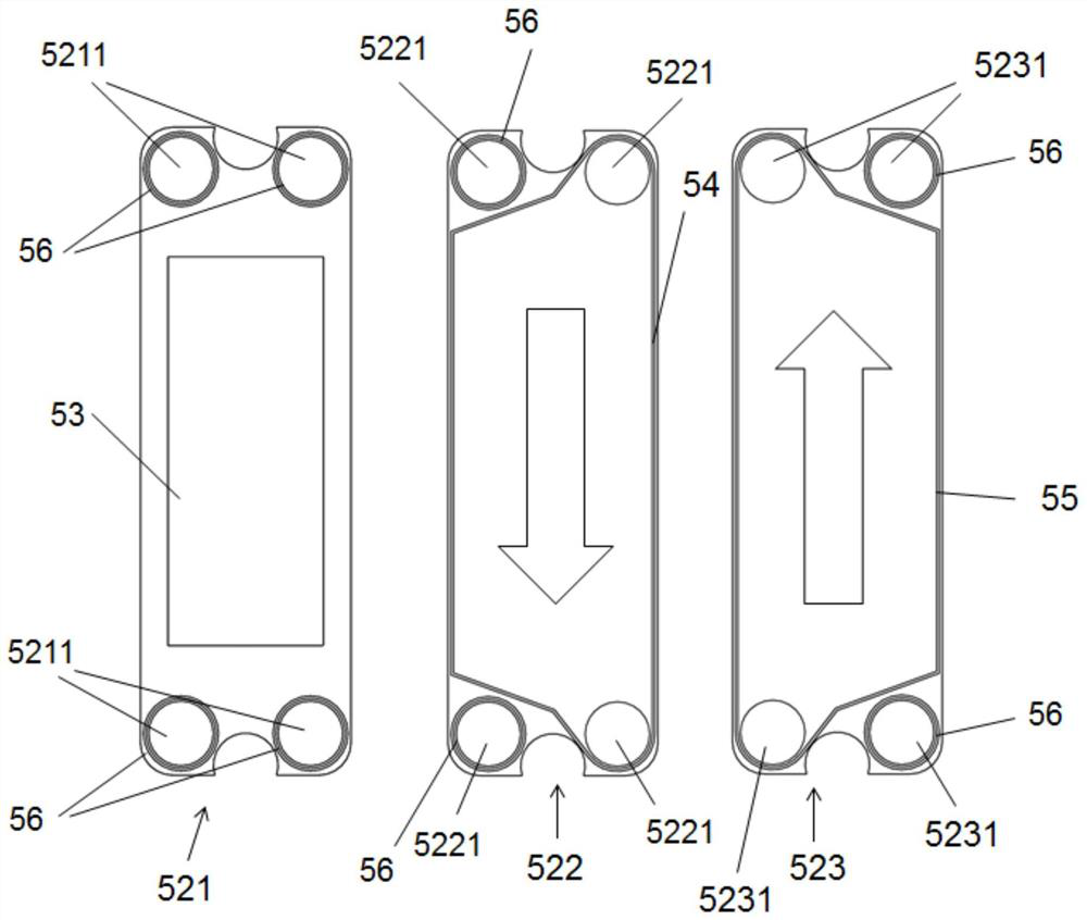 An integrated heating and heat exchange machine and a heating system with the integrated heating and heat exchange machine