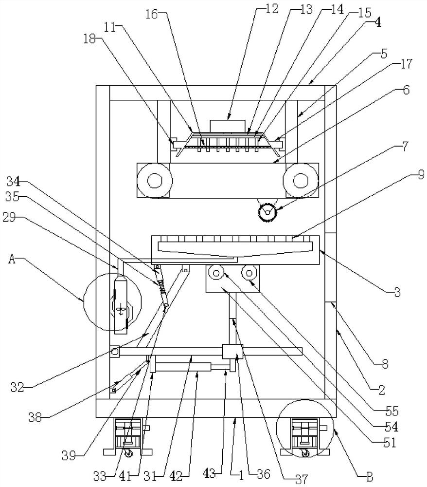 Corrugated board cutting production line and production method thereof