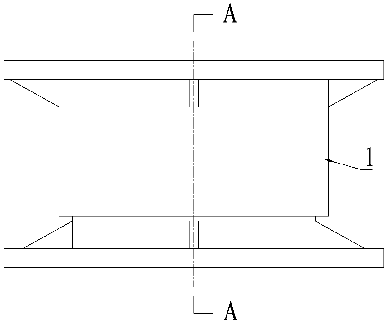 Hydraulic active control vibration absorbing support for railway emergency repair steel truss girder