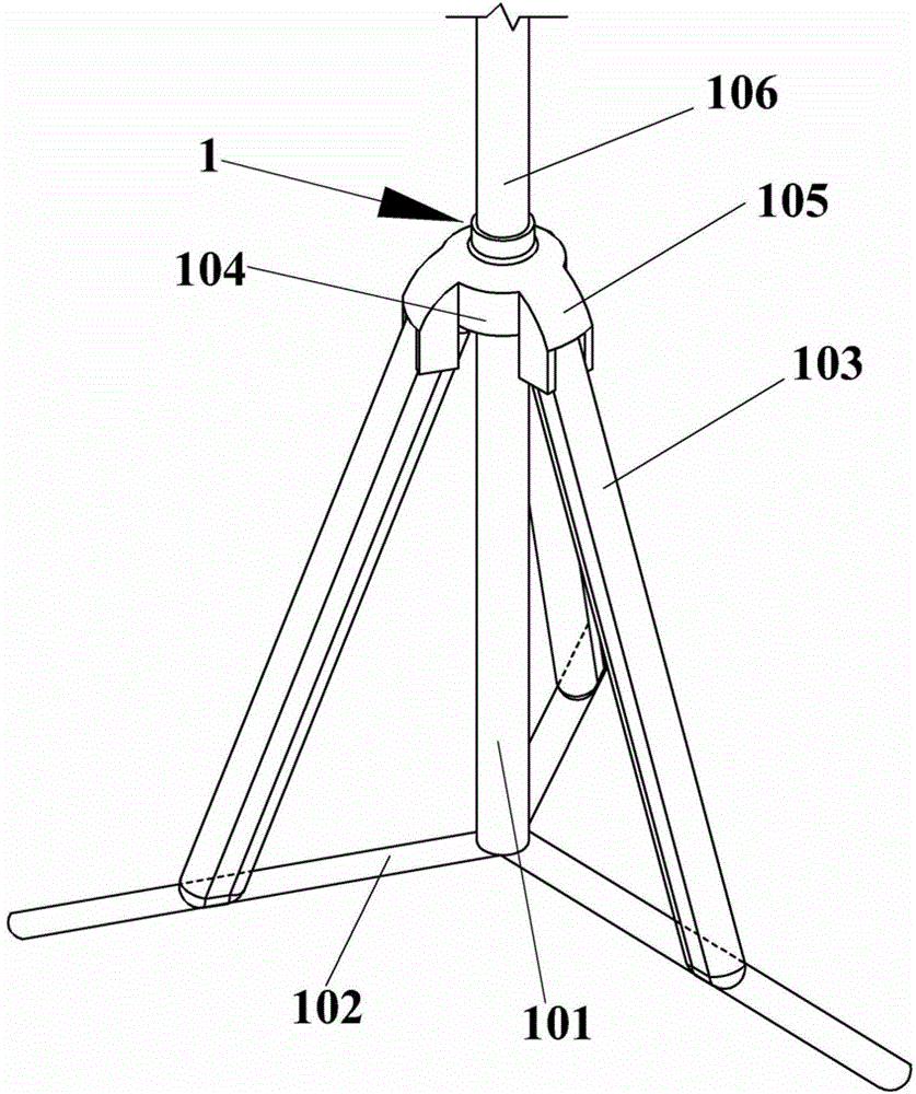 Lifting type high-voltage test overhead wiring clamp device