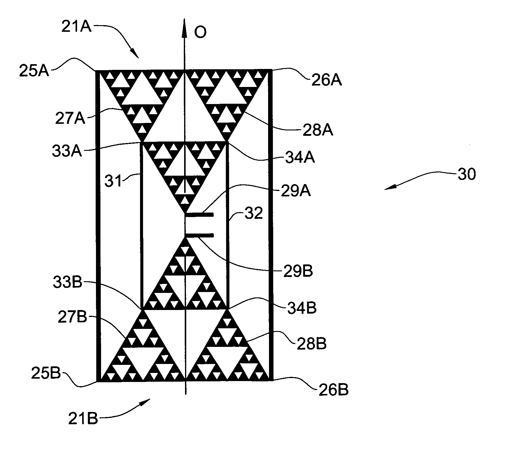 Fractal dipole antenna