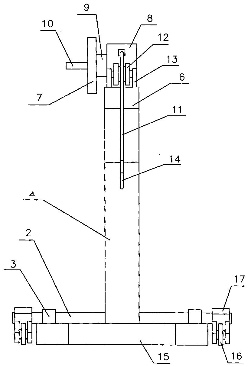 Movable copper and lead hoisting device