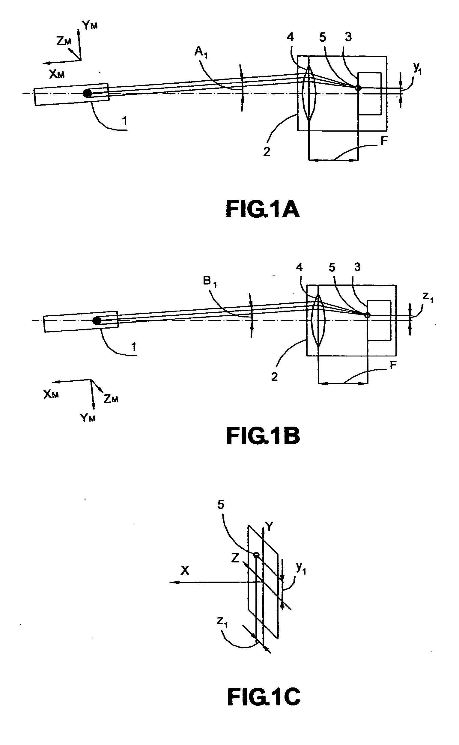 Method for determination of head position relative to rectangular axes for observer equipped with head-mounted module