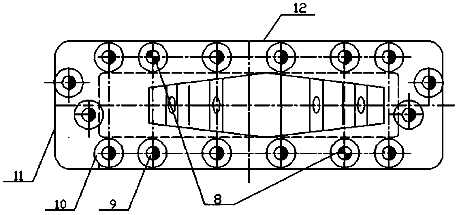 Processing technology of left support and right support of novel suspension V-shaped propelling rod of heavy automobile