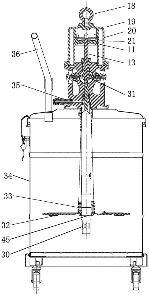 Pneumatic high-pressure grease filling machine