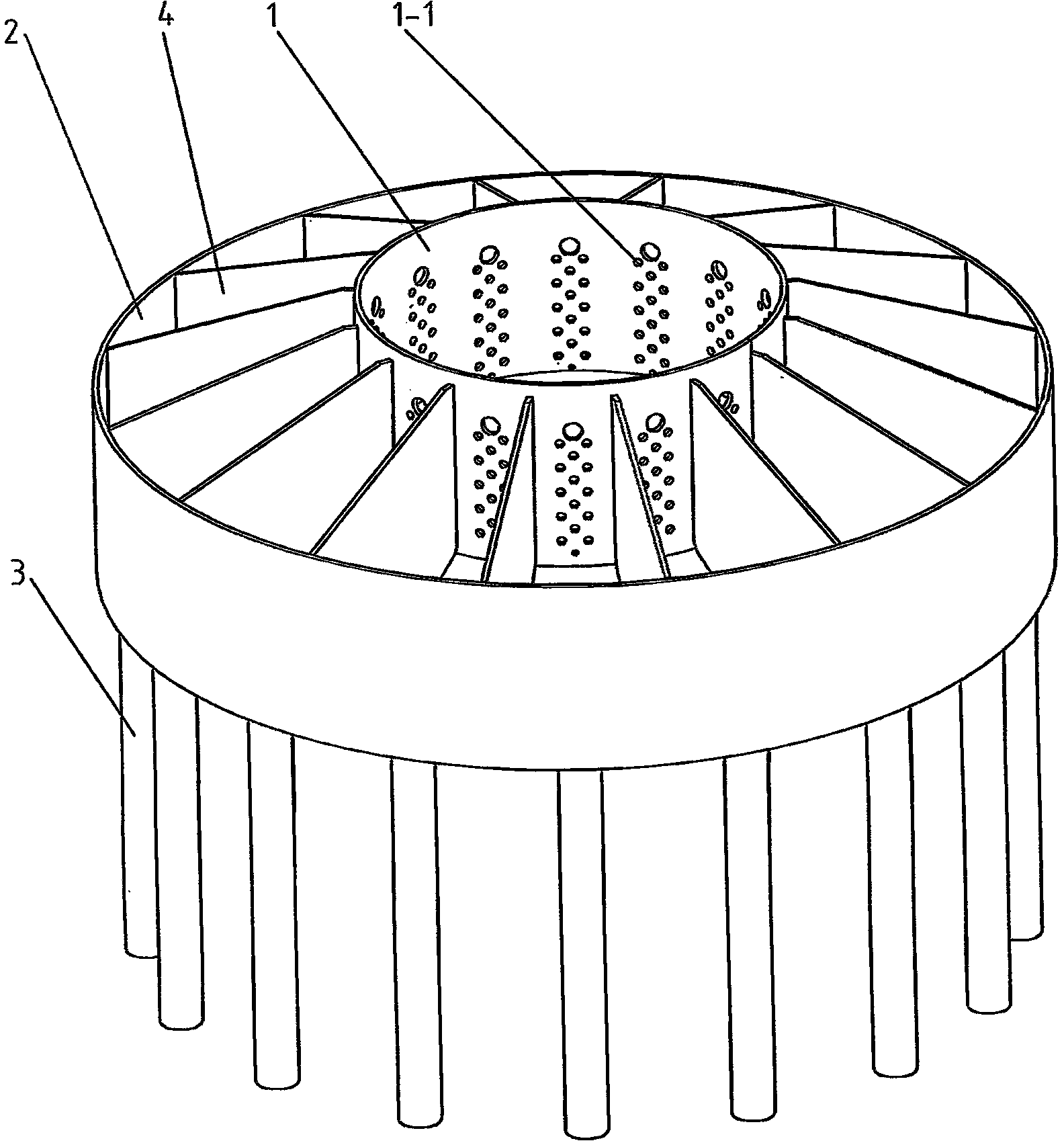 Automatic equivalent distributing device of cluster distillation reflux