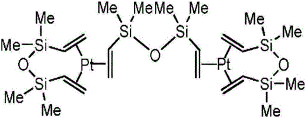 Platinum-containing hydrosilylation catalyst with metal ion interference resistant function as well as preparation and application