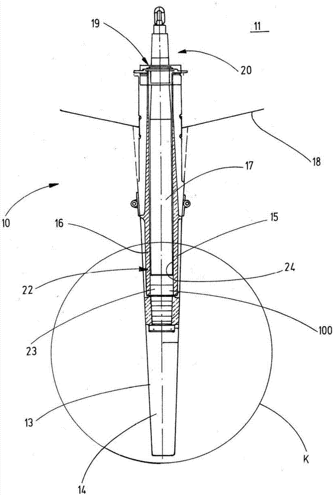 Bearing for supporting a shaft, in particular a rudder shaft, or a rudder blade, electronic bearing clearance measuring device, rudder comprising a bearing for supporting a shaft or a rudder blade, and method for measuring wear of a bearing for supporting a shaft or a rudder blade