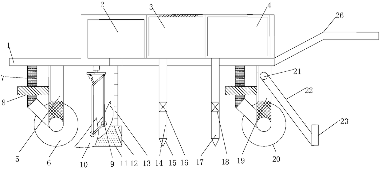 Seeding apparatus capable of integrally completing irrigation and fertilization