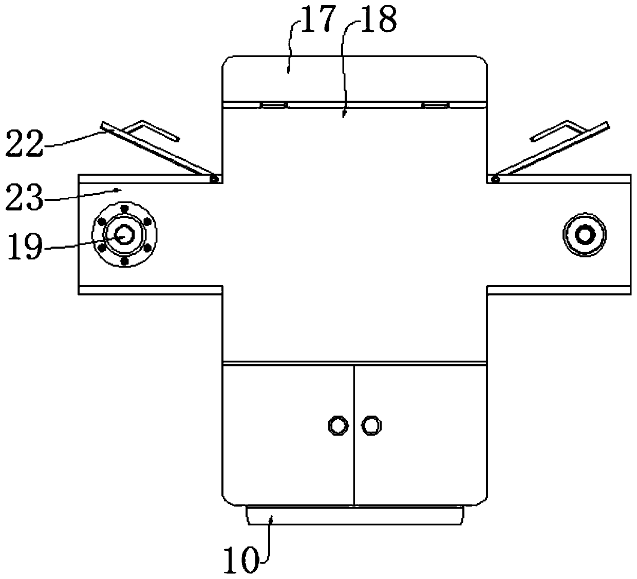 Cleaning and disinfecting equipment for cosmetic bottle body