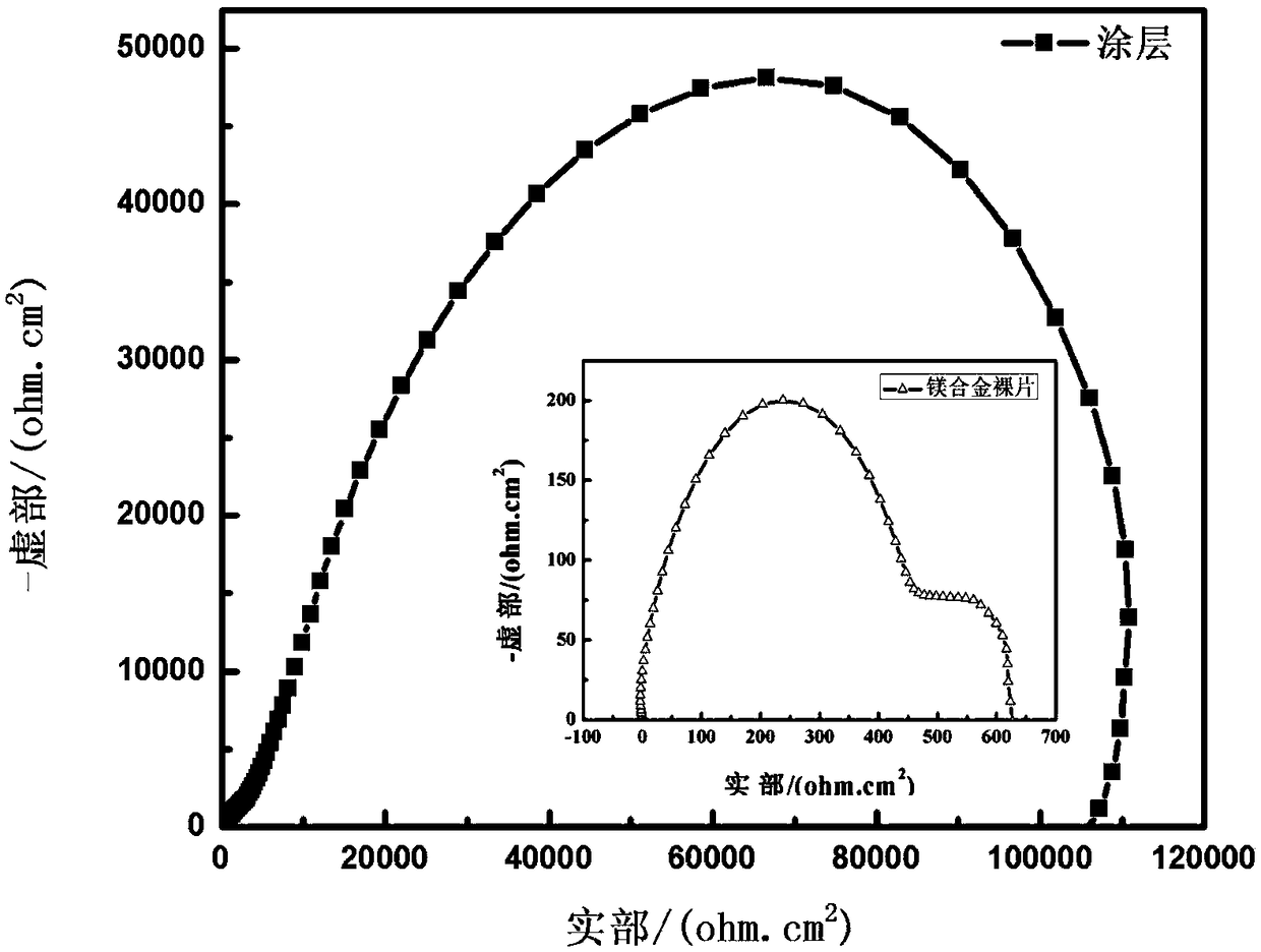 Method for preparing magnesium alloy surface micro-nano structure hydroxyapatite coating through hydrothermal manner