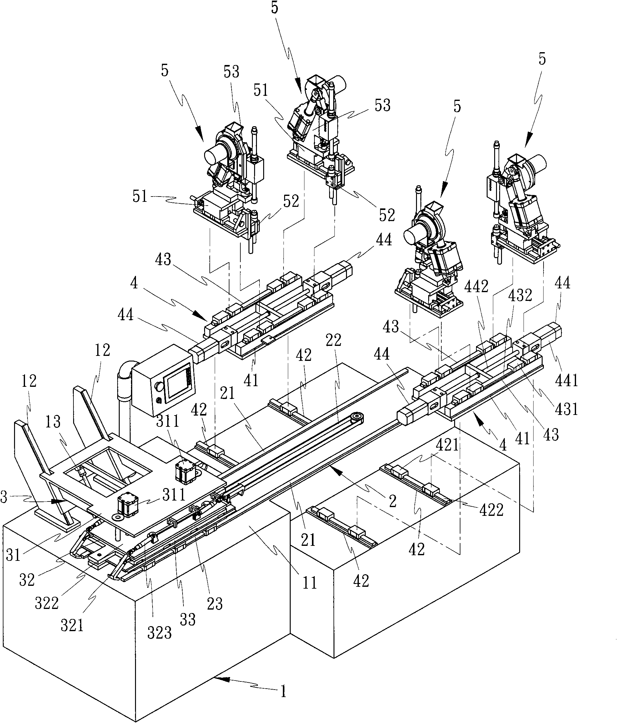 Automatic riveting machine for multi-layer circuit board