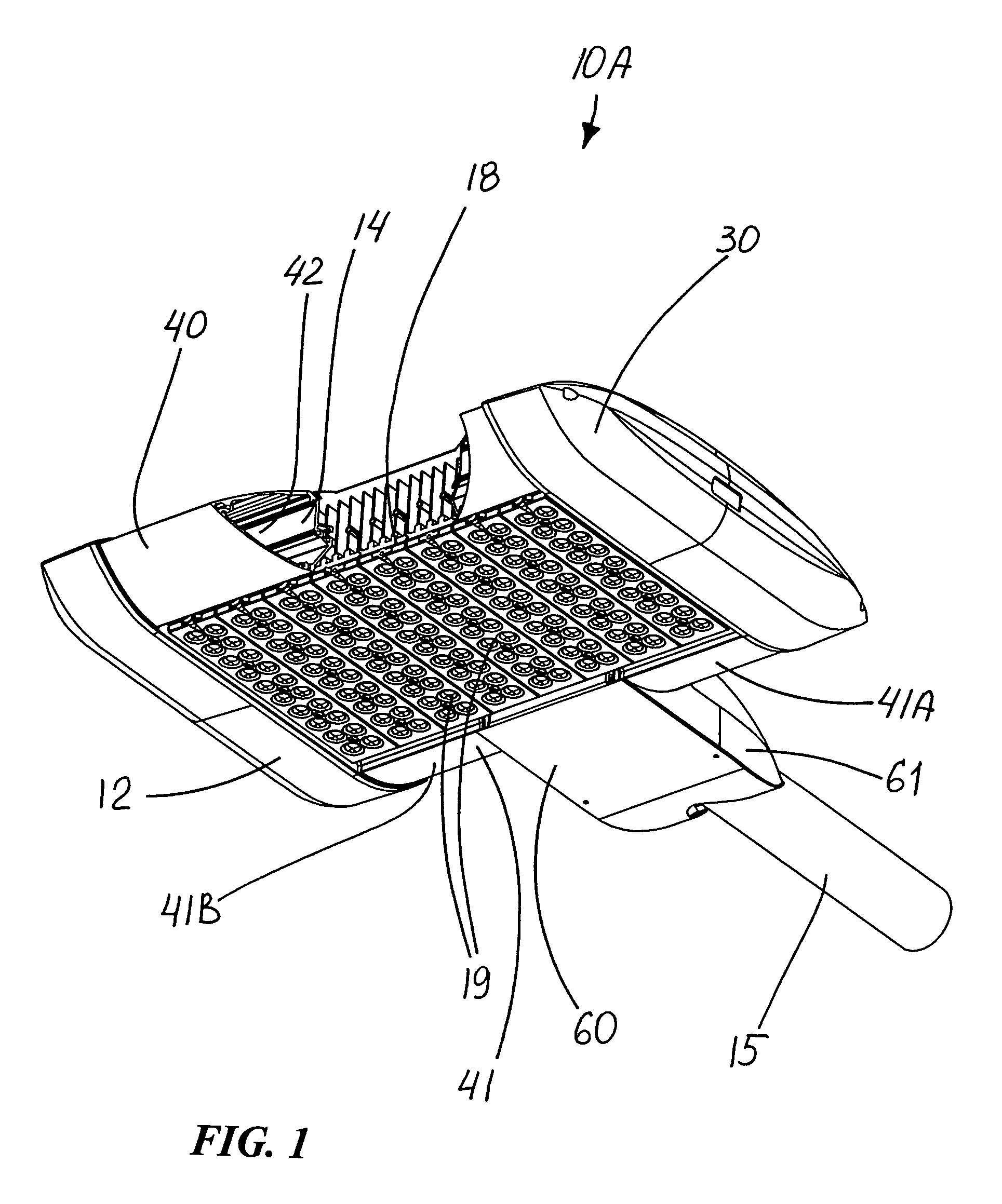 LED light fixture with uninterruptible power supply