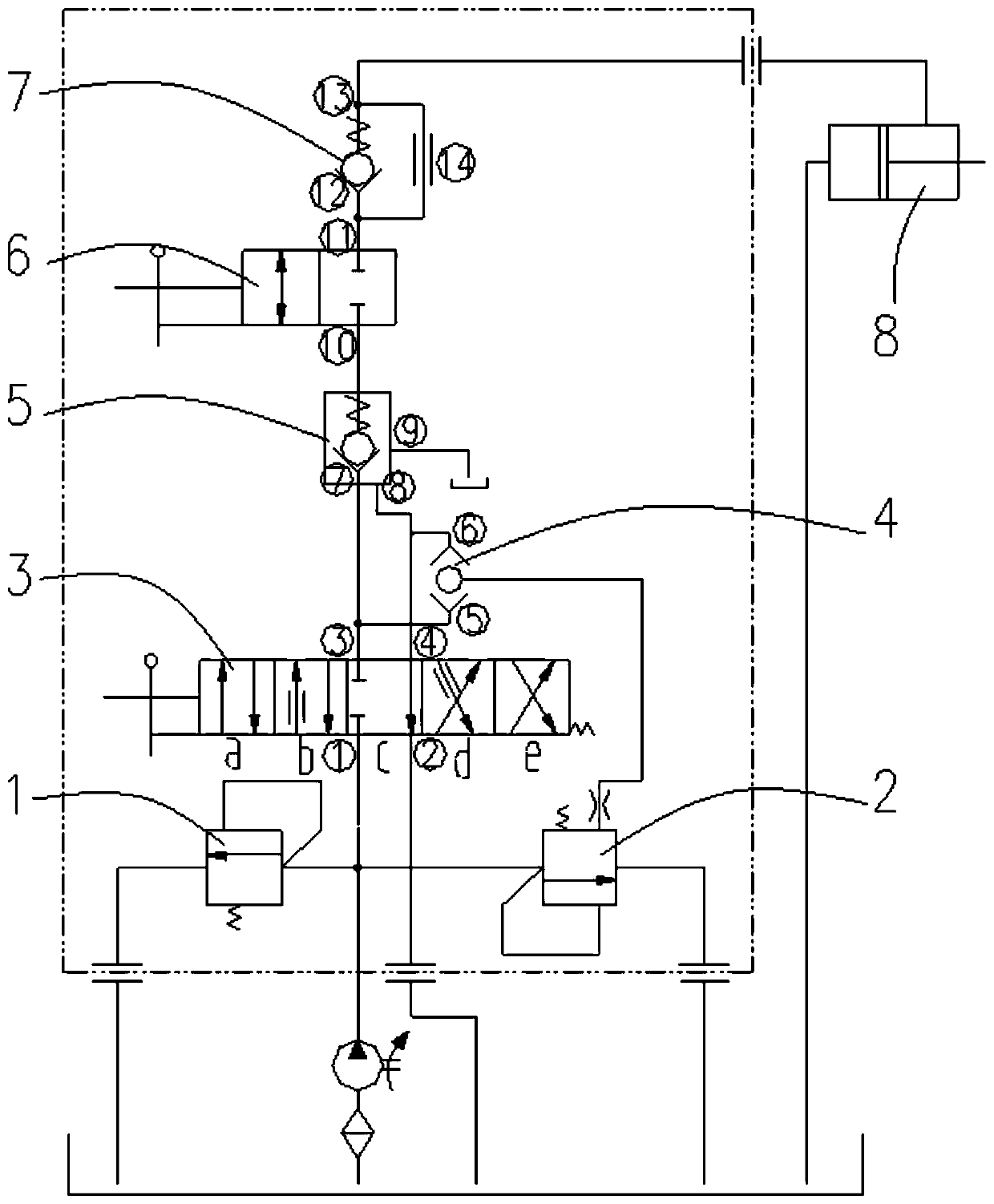 Multifunctional valve used for controlling seedling table of rice transplanter to rise and fall