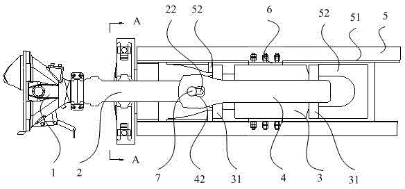 Car coupler for rail returning vehicle and rail returning vehicle