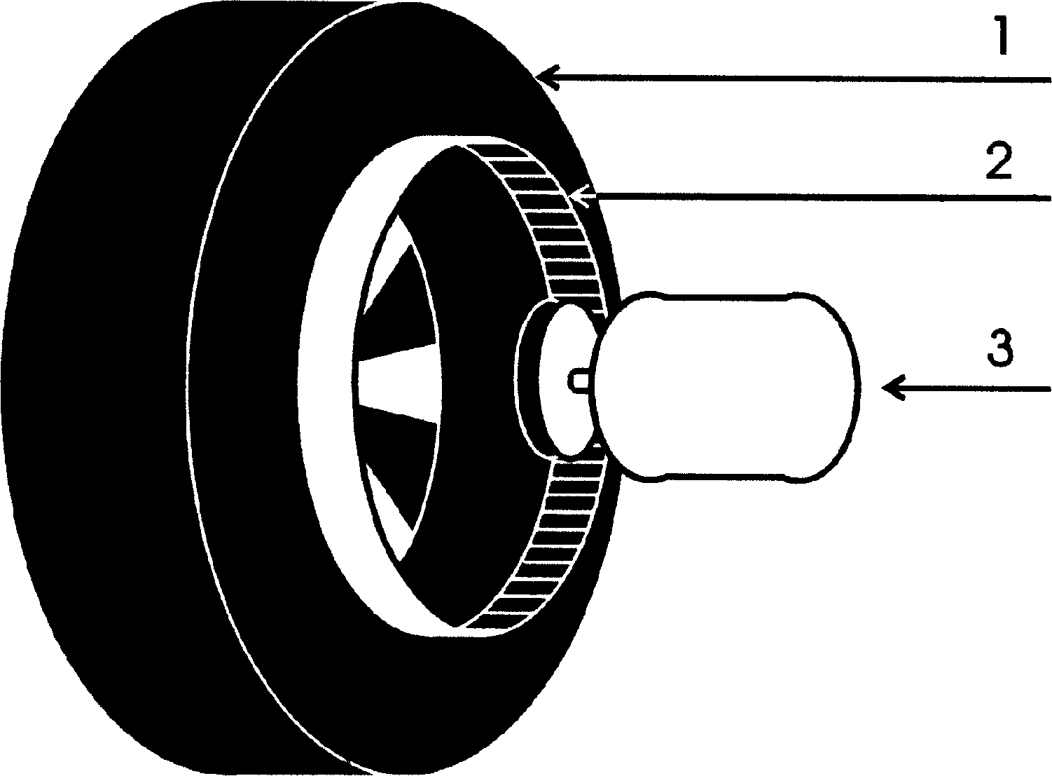 Autocharging method of electric power automobile and its system