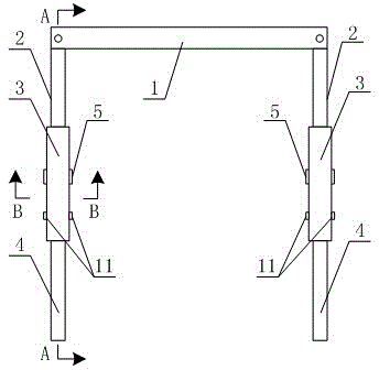 Eyeglasses frame with telescopic glasses legs