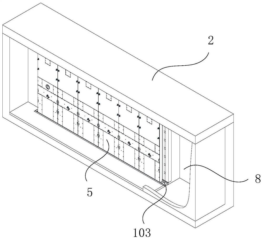 Sliding rail push-pull folding type protective airtight door