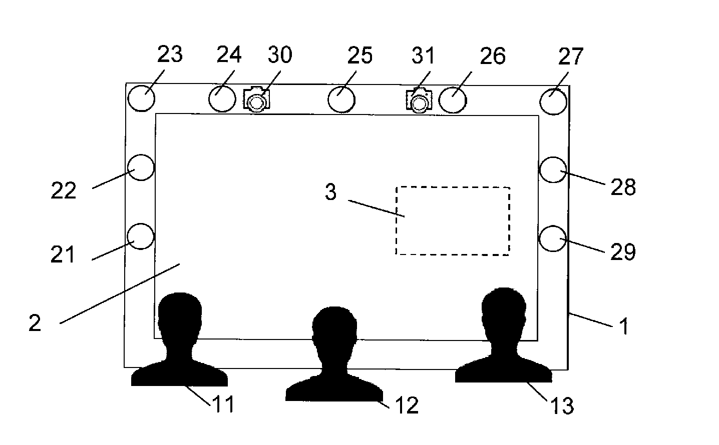 Operating a display of a user equipment