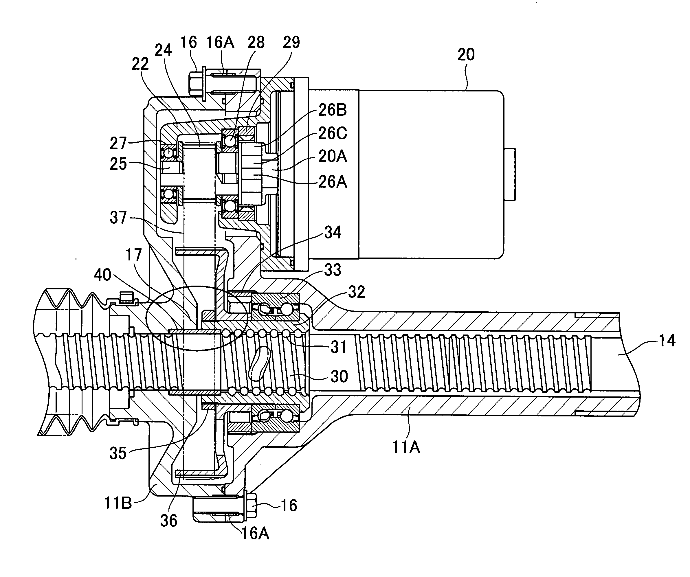 Motor-driven power steering apparatus