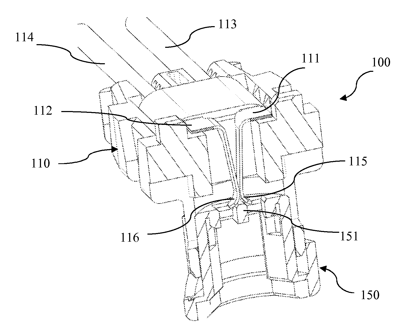 Connector for a safety restraint system