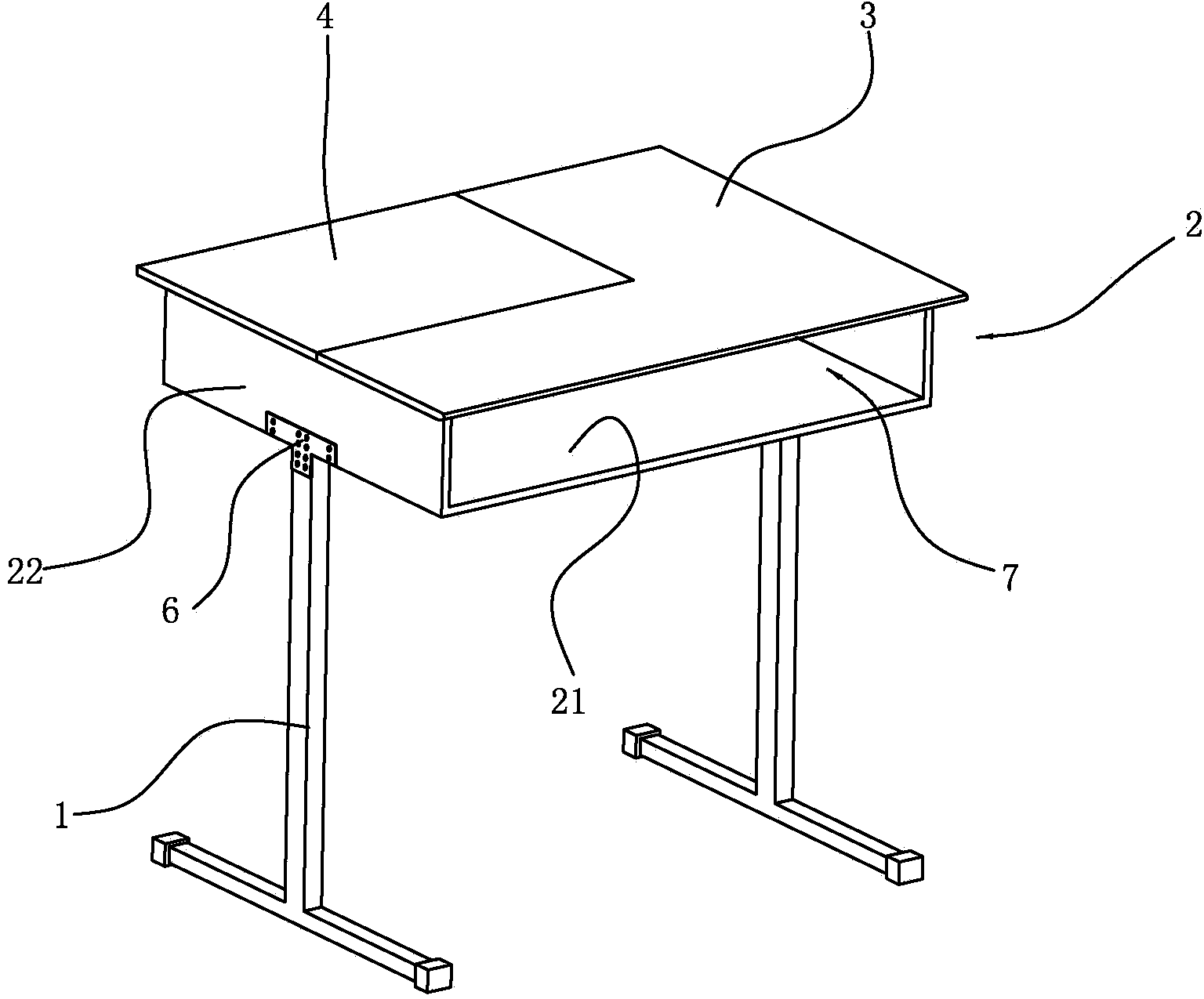 Multifunctional comfortable desk