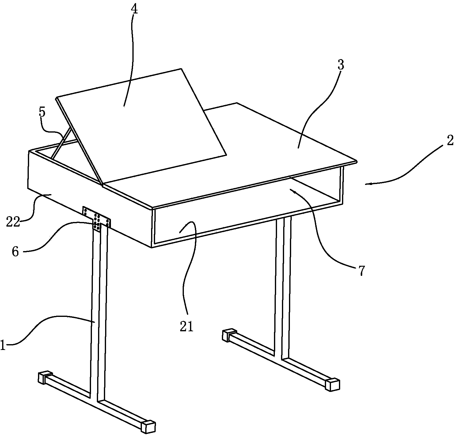 Multifunctional comfortable desk