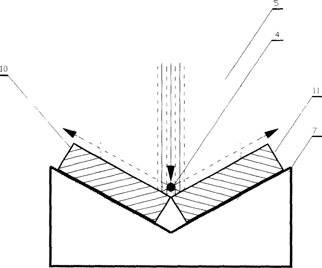 Method for making long period optical fibre grating