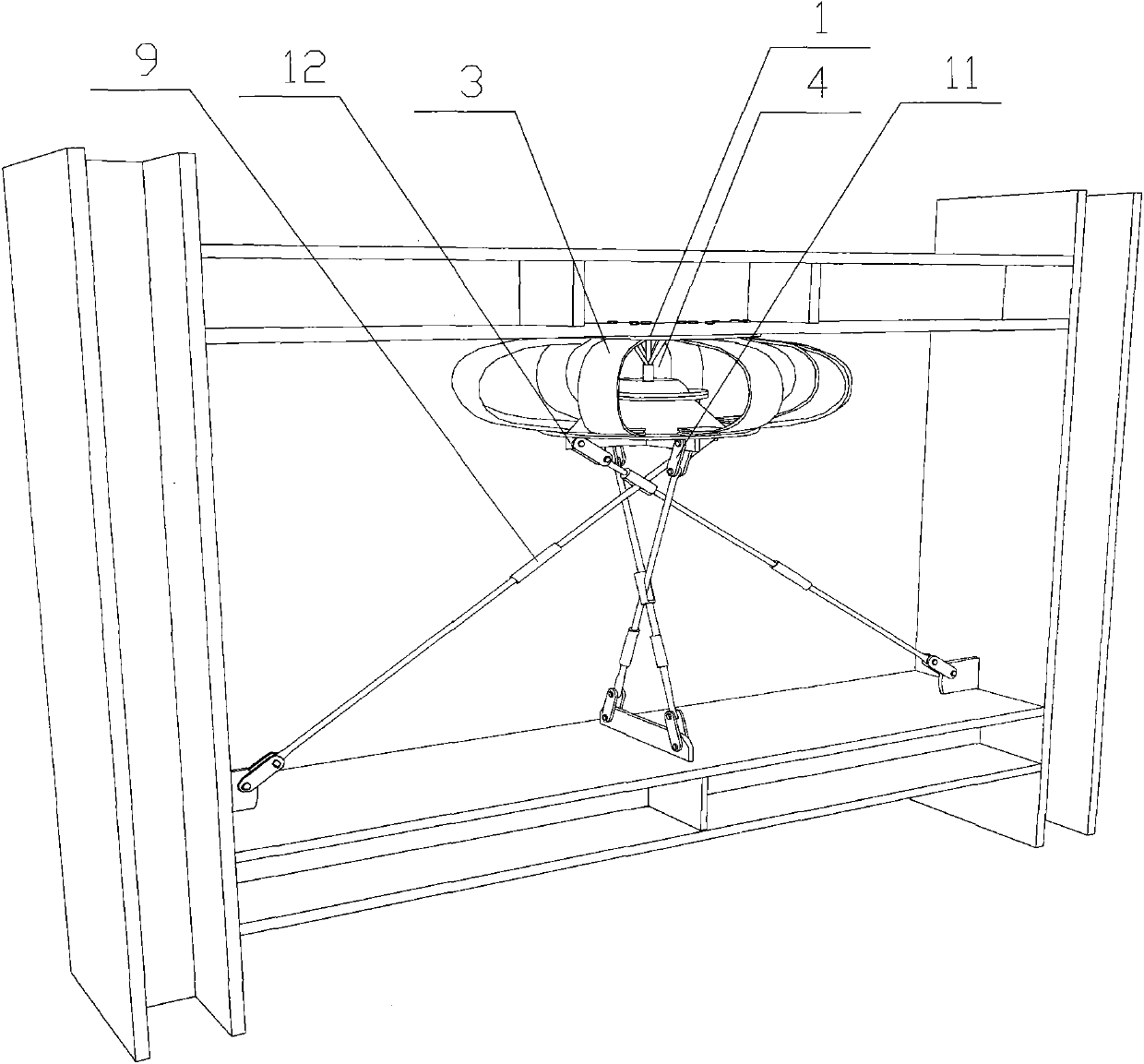 A multi-plane collimated energy-dissipating shock absorber