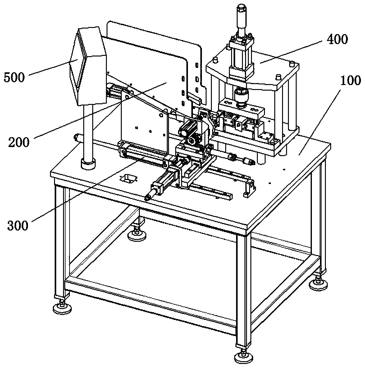 Silencing pipe punching machine