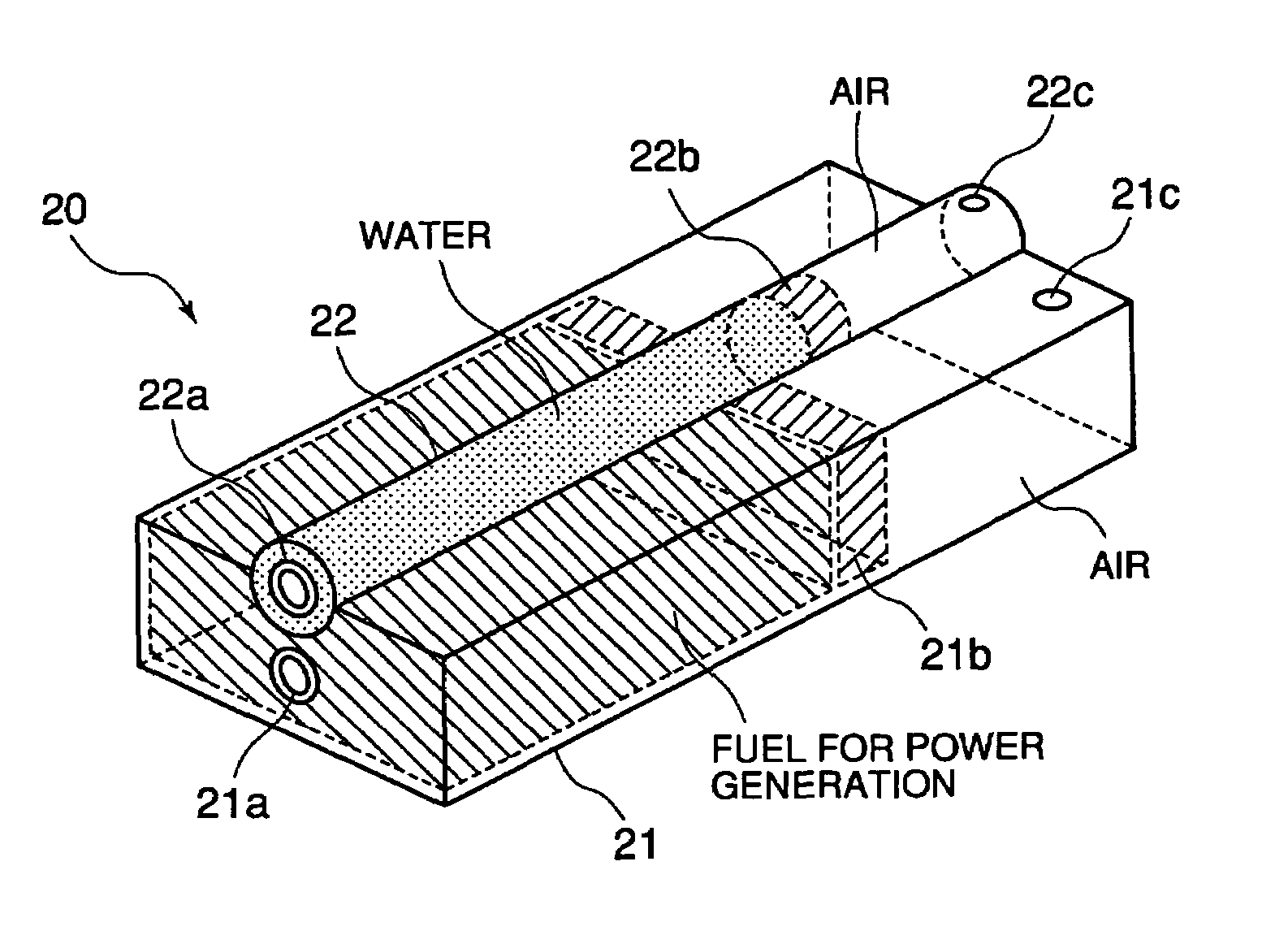 Fuel cell system, fuel cell system drive method and fuel container for power generation