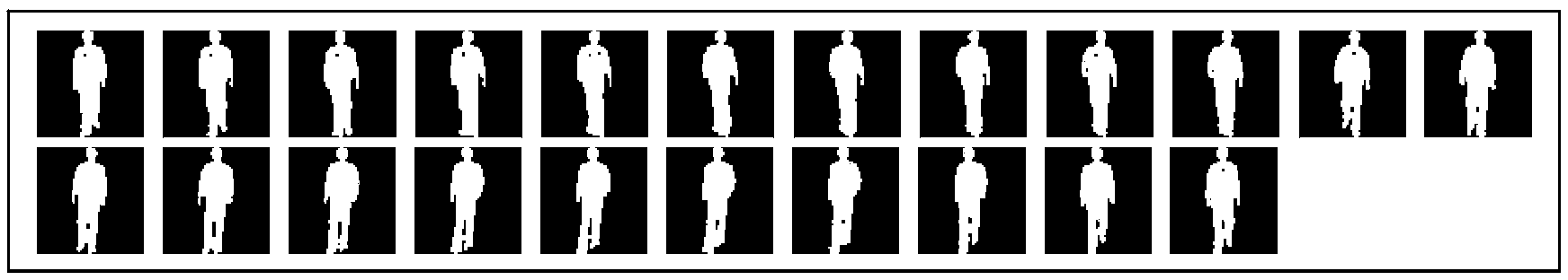 Multi-visual-angle gait recognition method based on optimal discrimination coupling projection