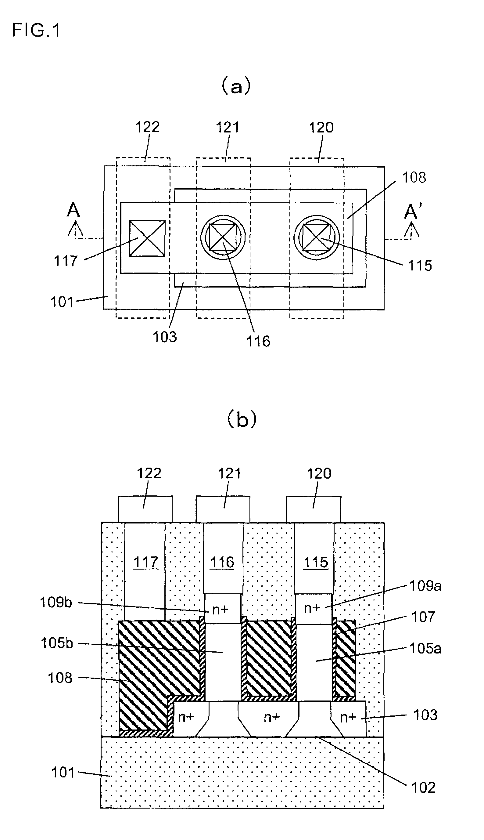 Semiconductor device having increased gate length implemented by surround gate transistor arrangements