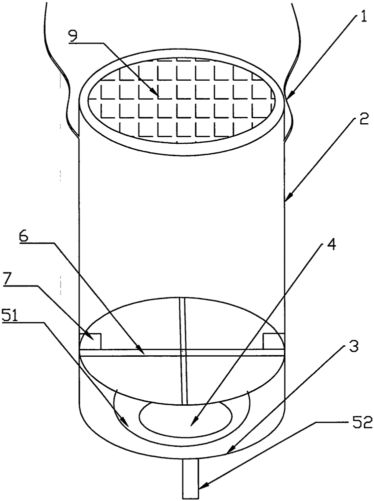 Middle and lower layer water sample sampler