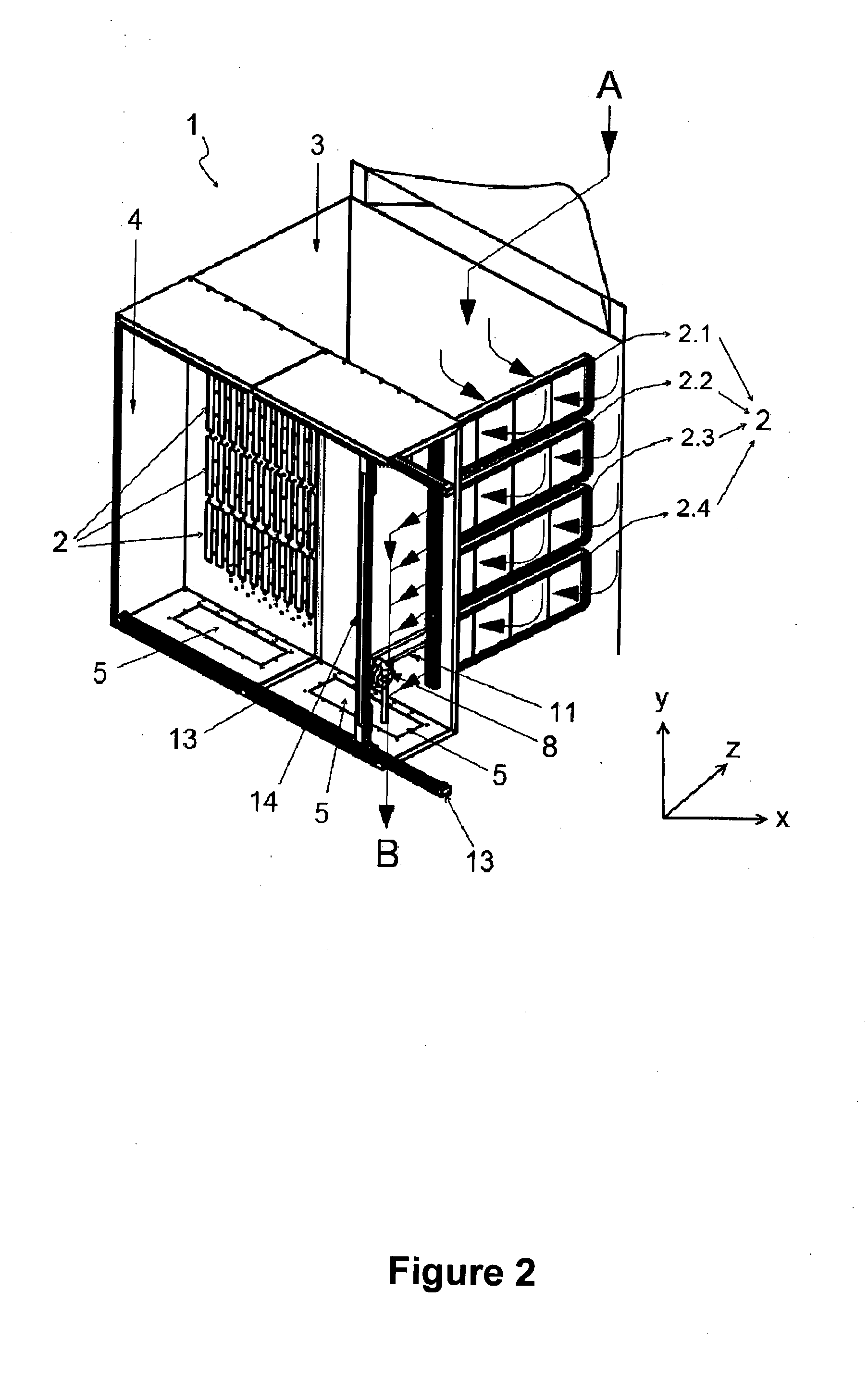 Telescopic cleaning system for exhaust air filters