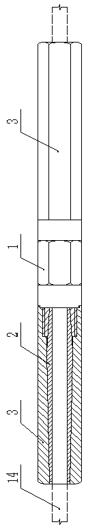 Grounding device connector for mechanized construction based on whole process