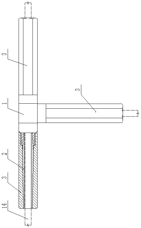 Grounding device connector for mechanized construction based on whole process