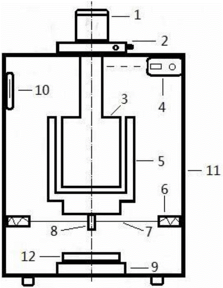 Magnetic-suspending rotary drumfluid damp measuring apparatus