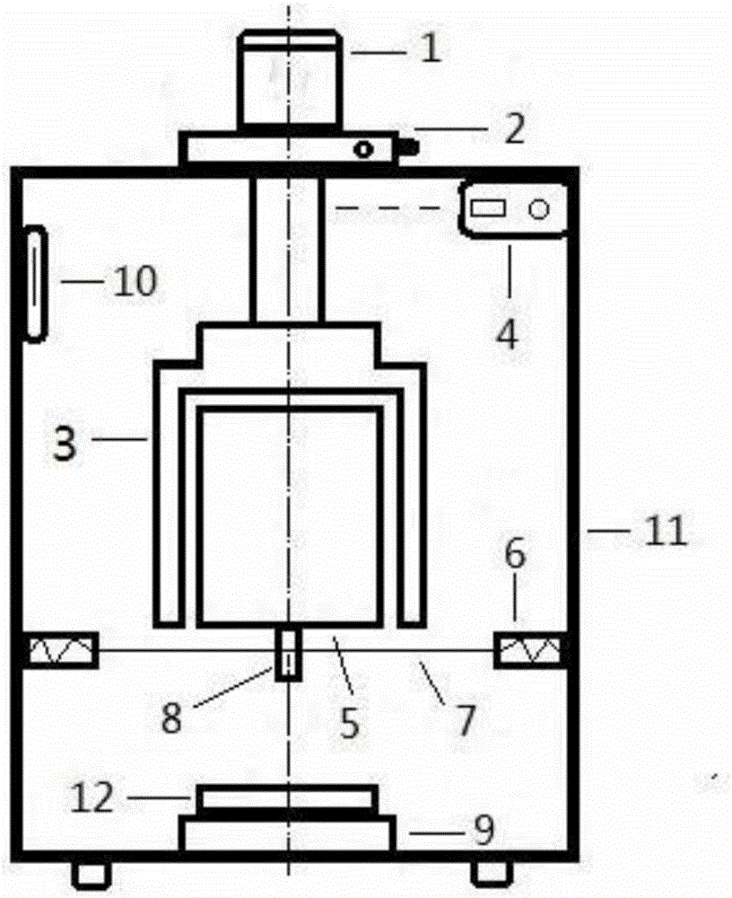 Magnetic-suspending rotary drumfluid damp measuring apparatus