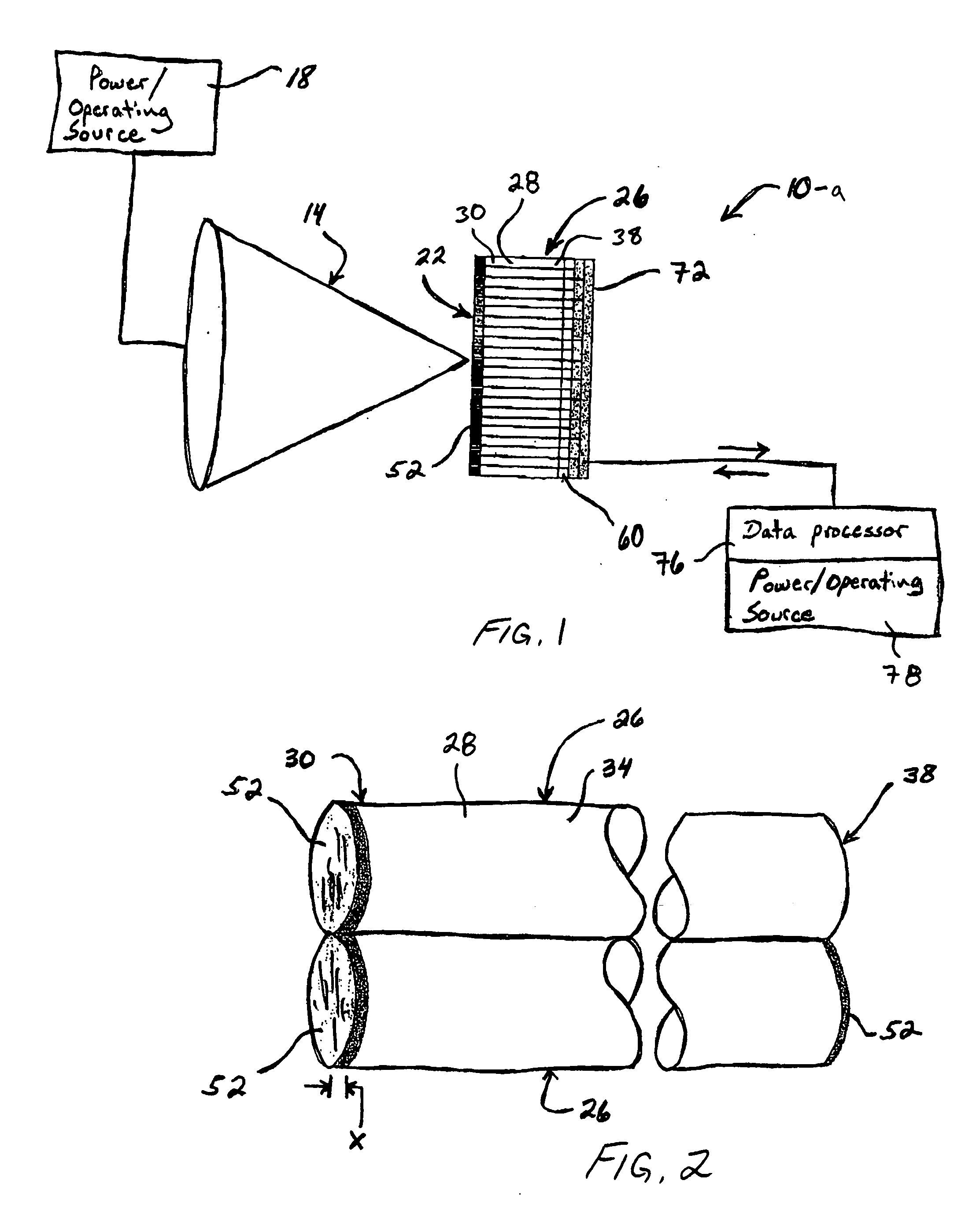 Spectral selection and image conveyance using micro filters and optical fibers