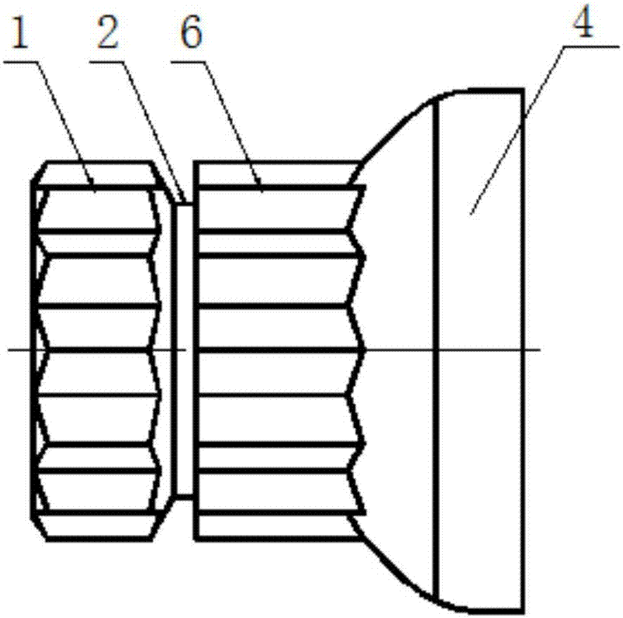 Self-locking nut for oblique plane installation