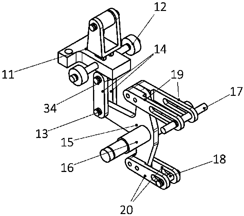 Aerial cabin door lock variable loading test device