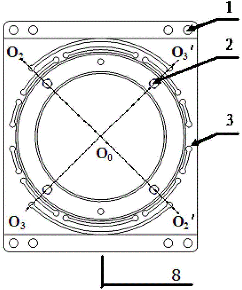 Small and highly stable flexible support frame for multifunctional optical mirrors