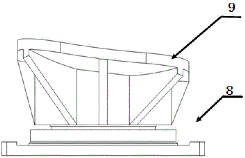 Small and highly stable flexible support frame for multifunctional optical mirrors