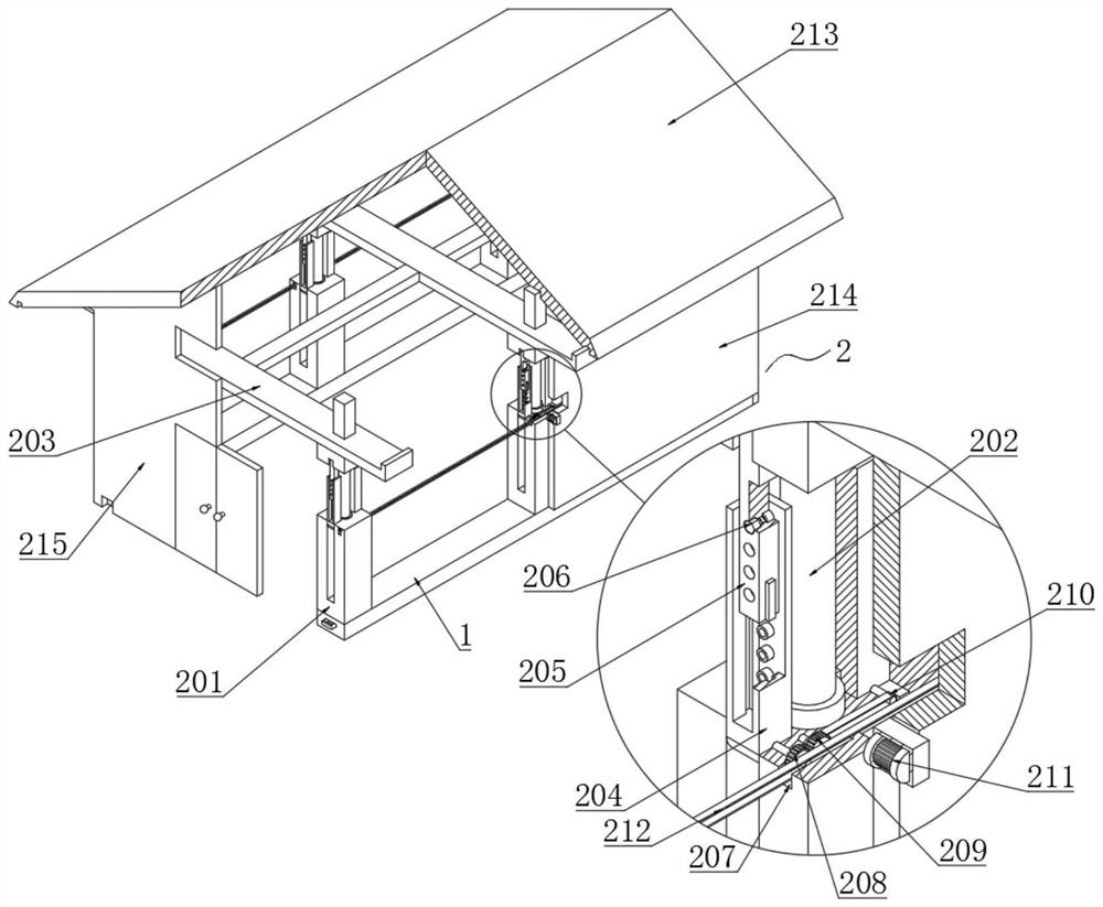 Agricultural seed germination shed for ecological agriculture