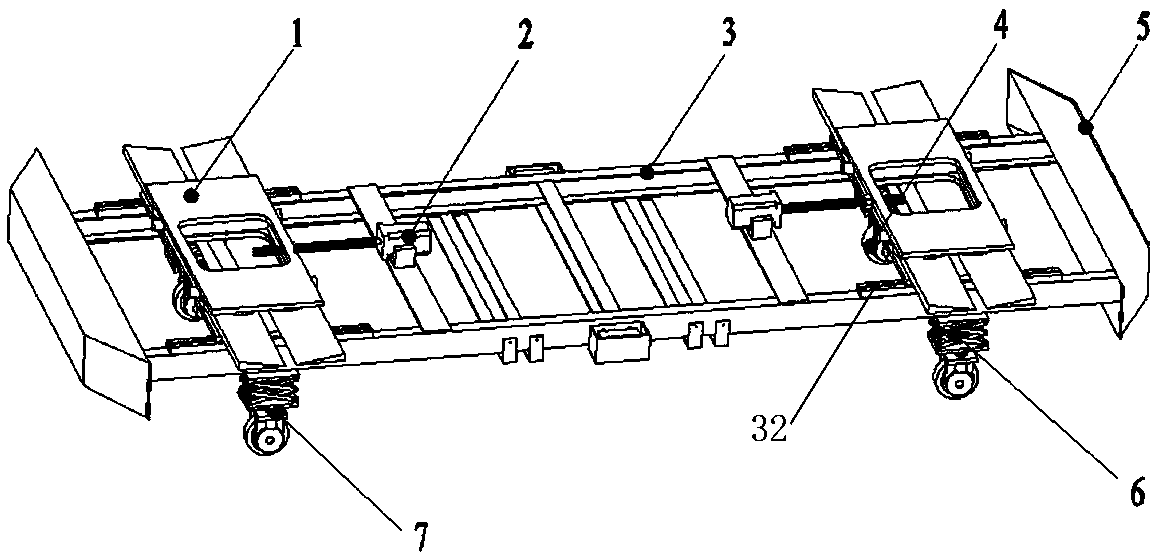 Novel parking AGV trolley